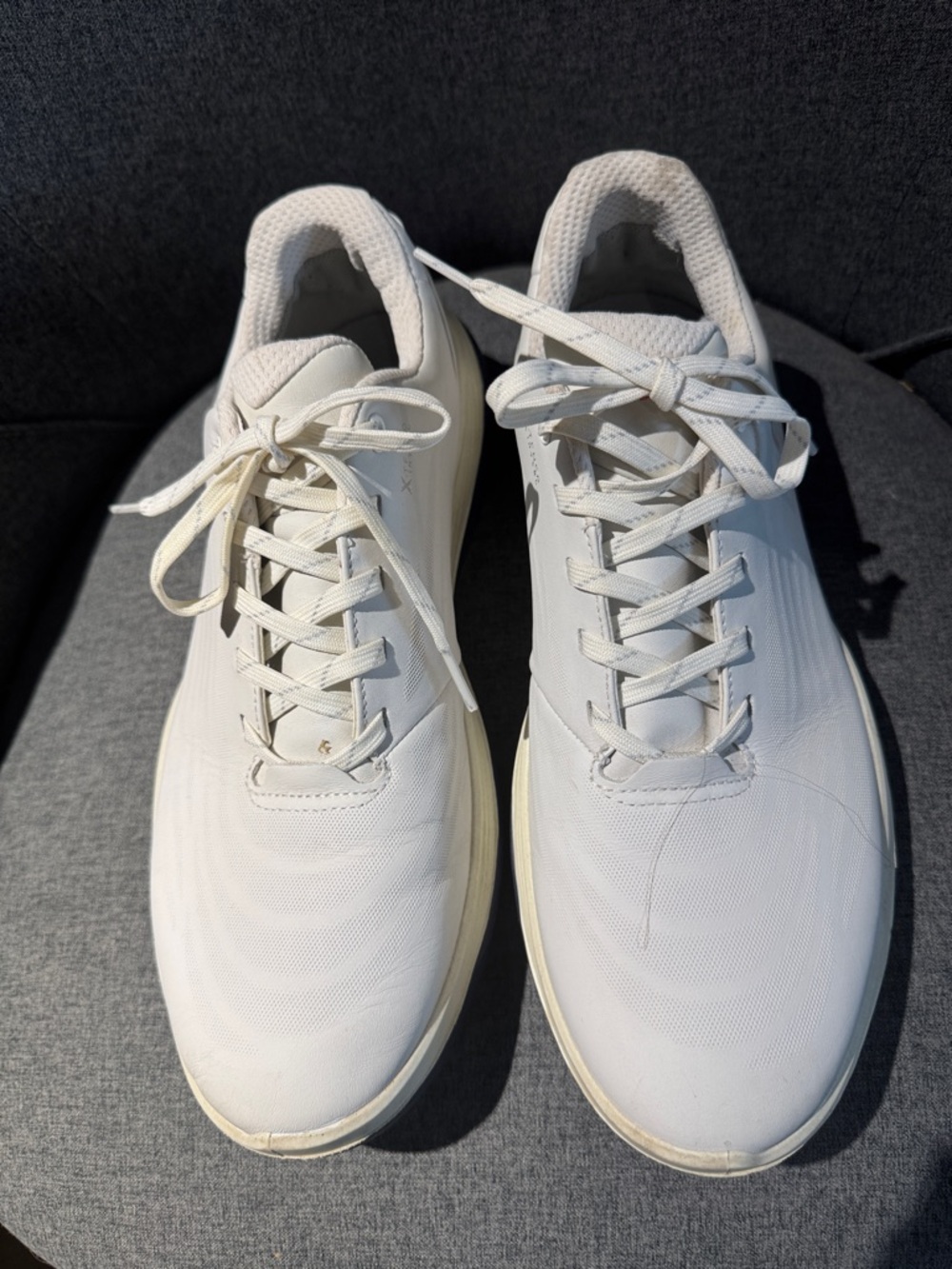 Ecco White Lace-Up Men's Sneakers